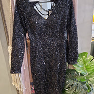 Glam Black Dress