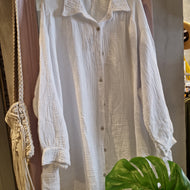 Musselin Bluse Lang