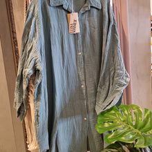 Lade das Bild in den Galerie-Viewer, Musselin Bluse Lang
