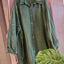 Lade das Bild in den Galerie-Viewer, Musselin Bluse Lang
