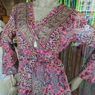 Seiden Wickelkleid XS