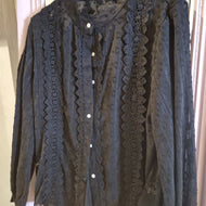 Bluse Black Shining through