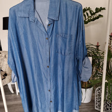 Lade das Bild in den Galerie-Viewer, Jeans Longbluse Viskose

